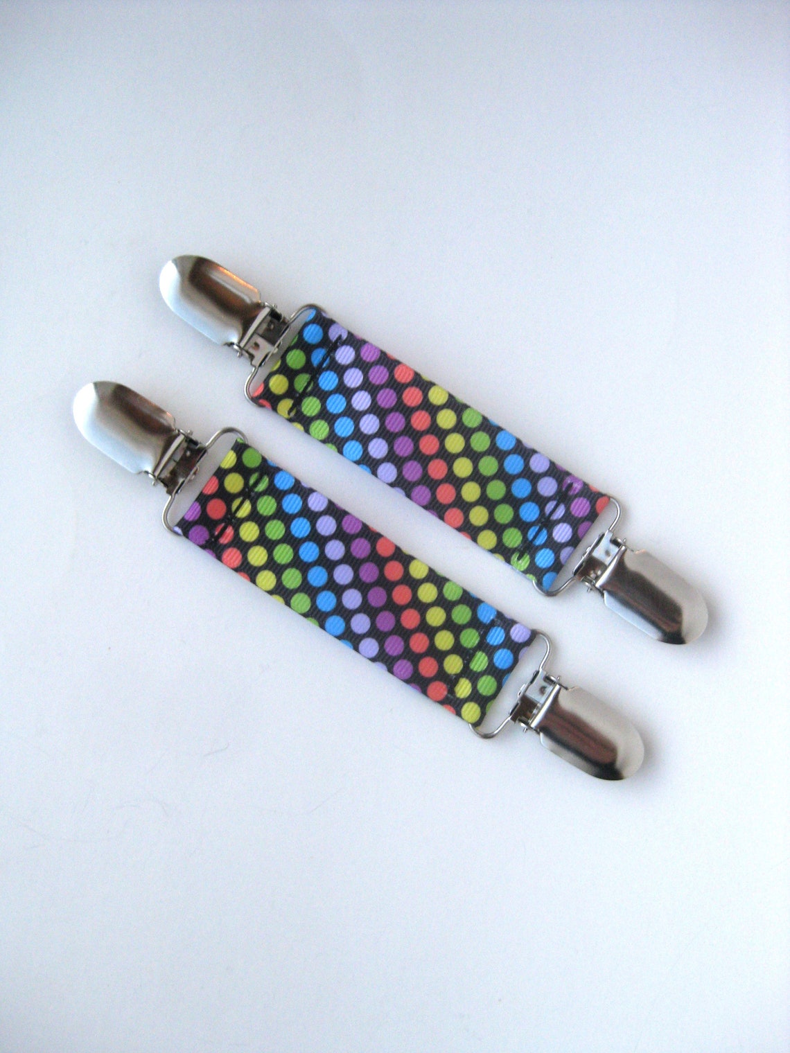 Rainbow Dot MITTEN CLIPS for Children Toddler Mitten Clips Etsy