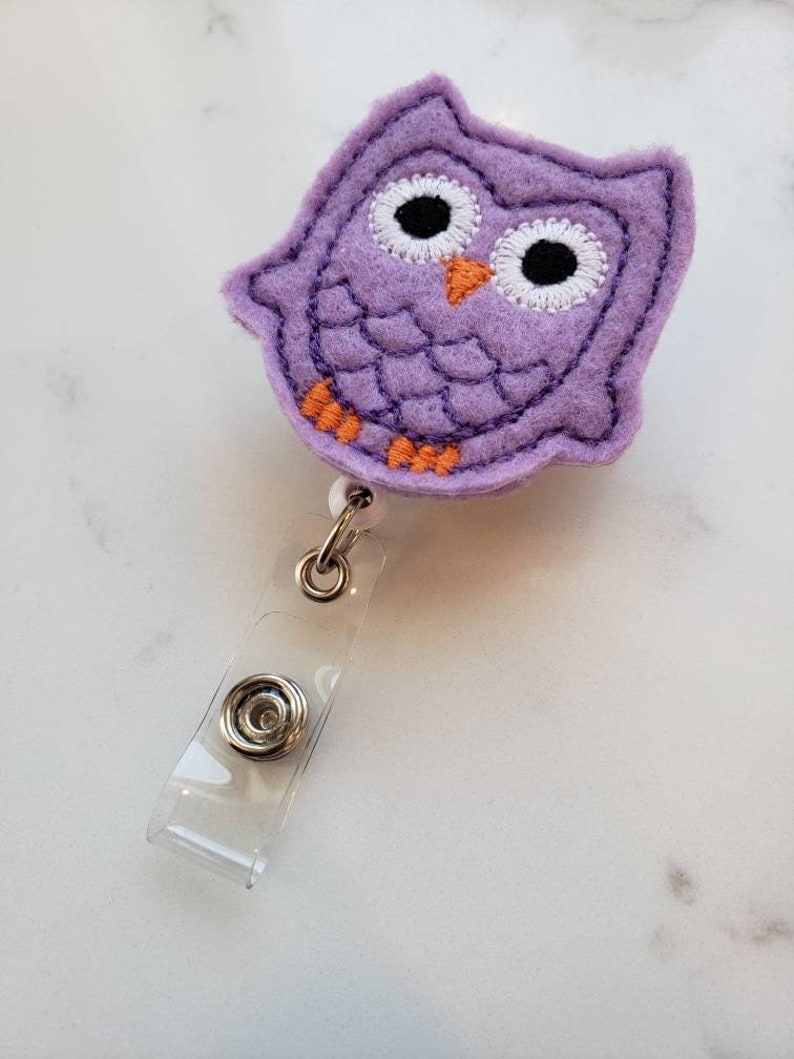 Owl Badge Holders Pretty Badge Reels Retractable ID Badge Etsy