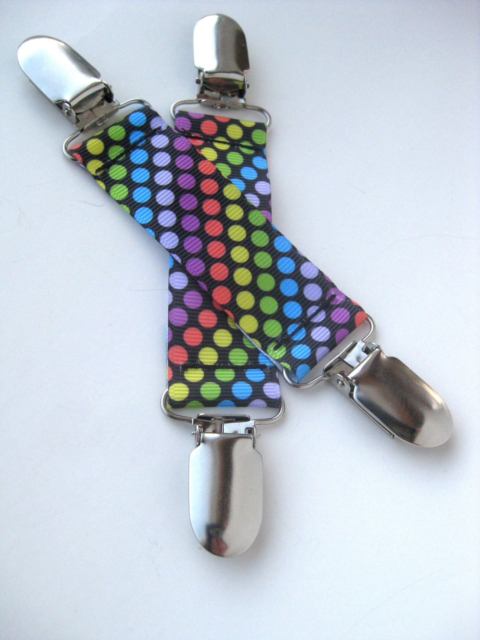 Rainbow Dot MITTEN CLIPS for Children Toddler Mitten Clips Etsy