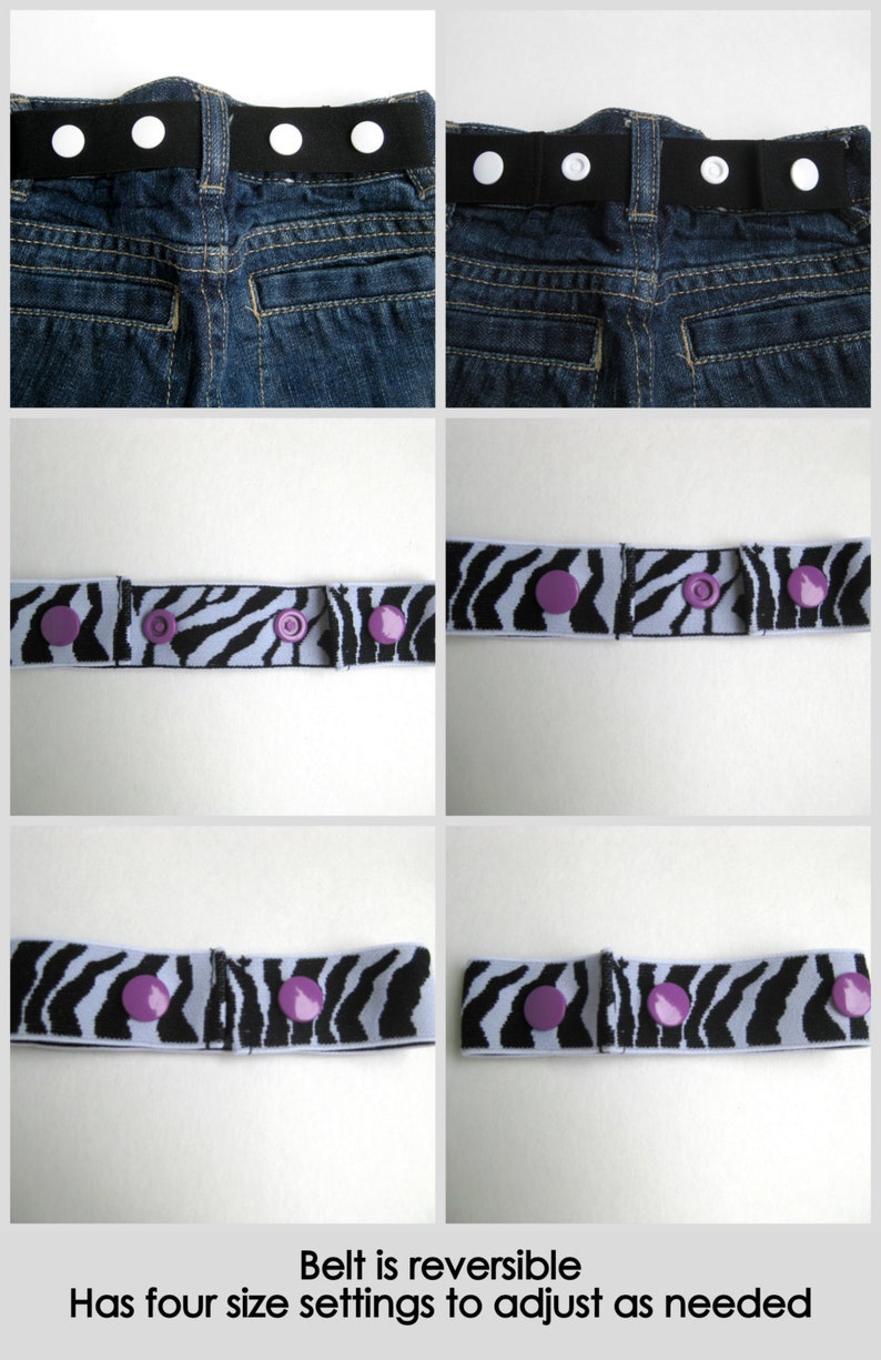 White Toddler Belt Kids Belt Elastic SNAP BELT Baby Belt Etsy