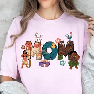 Comfort Colors® Disney Moana Mom Shirt, Disney Moana Maui T-shirt, Disney Moana Mom Sweatshirt, Moana Family Matching Tee, Gift for Mom Mama