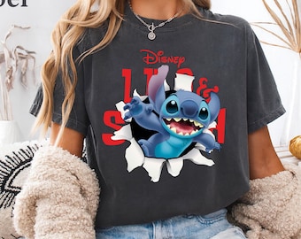 Comfort Colors®Disney Lilo & Stitch T Shirt, Disney Tee,Disney Lilo and Stitch Shirt, Funny Meme Stitch Disneyland Disney Stitch Ohana Shirt