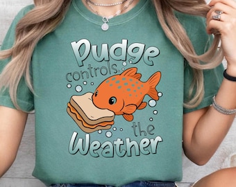 Camiseta Comfort Colors® Disney Lilo & Stitch Pudge Controls The Weather, camiseta Disney Fish Pudge Magic Kingdom, regalo de cumpleaños de Disney