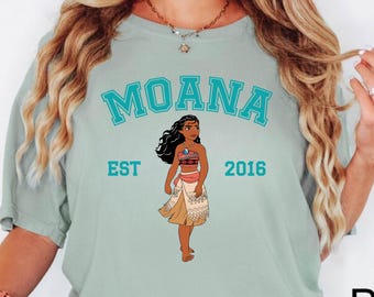 Comfort Colors® Disney Moana Shirt, Coquette Disney Princess Shirt, Disney Girl Trip Shirt, Disney Group Shirt, Disney Trip 2025 Island Girl