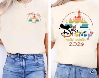 Comfort Colors® Disney 2026 Custom Disney New Year Gift Shirt, Family Sweatshirt, Disney Trip 2026 Shirt,Disney Vacation Family Sweater Gift