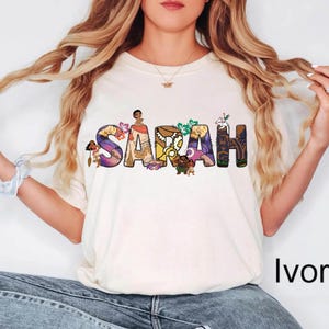 Comfort Colors® Personalized Moana Name Shirt, Custom Disney Princess Moana Shirt, Moana Maui Tee, Moana Hei Hei Pua Family Matching Sweater