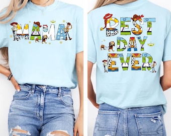 Comfort Colors® Disney Toy Story Best Day Ever Shirt, Toy Story Mommy Tee, Toy Story Daddy Tee,Disney Best Day Ever Sheriff Woody Jessie Tee
