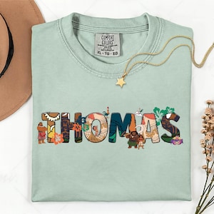 Comfort Colors® Personalized Moana Custom Name Shirt, Disney Princess Moana Shirt, Moana Maui Tee, Moana Hei Hei Pua Family Matching Sweater