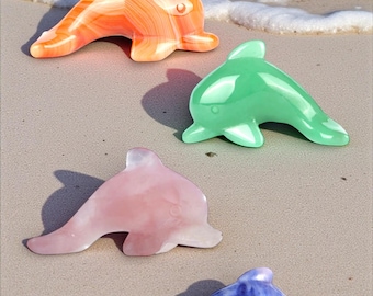 Crystal Dolphins Figurines