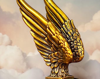 Brass Mini Angel Wings Collectible Figurine