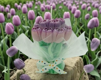 Golden Magic Tulip Candle