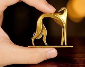 Brass Mini Artistic Dog Collectible Figurine