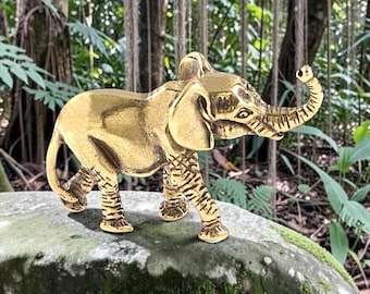 Brass Mini Elephant Collectible Figurine