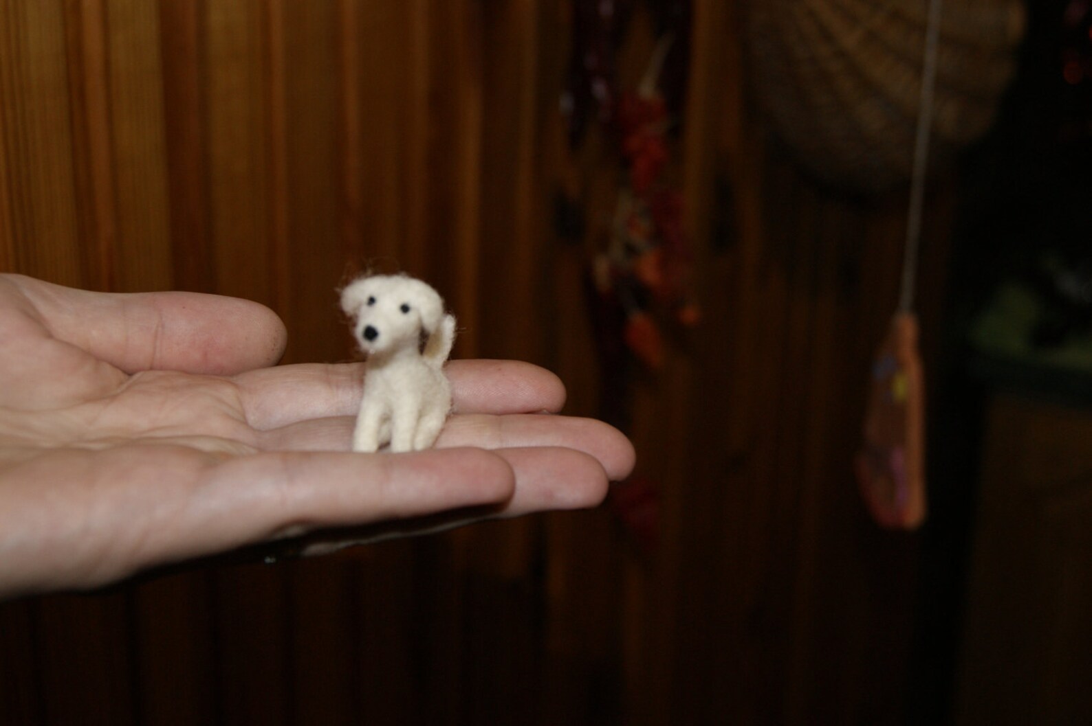 Felt Dog Felt Toy Natural Wool Toy Tiny Soft Sculpture Etsy