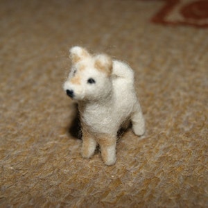 Felted dog, custom felted dog, dog miniature