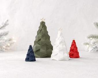 Modern Christmas Tree Decor, Minimalist Holiday Decoration for Advent, Table and Shelf