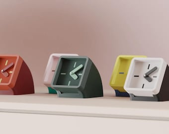 Reloj de mesa modular, reloj de escritorio moderno y minimalista