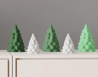 Modern Bubble Christmas Tree, Minimalist Tabletop Holiday Decor for Shelf, Desk and Windowsill