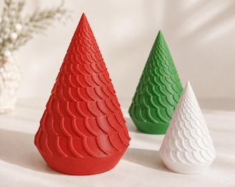Modern Christmas Tree Table Decor, Minimalist Advent Decoration for Shelf and Window