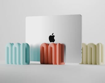 Supporto per laptop Wibble, moderno supporto verticale per MacBook