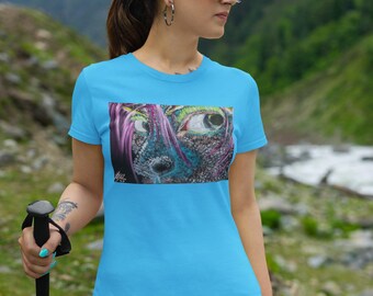 Leopard Face Graphic Tee, Wild Animal Print Shirt