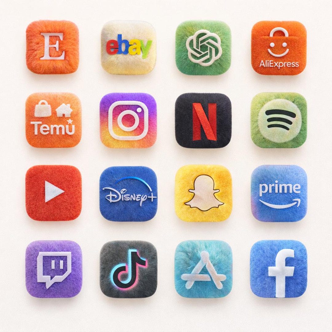 Pastel Puffy App Icons (50 Icons) – 3D Fluffy Ios Home Screen Icon Pack ...
