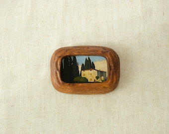 Handcrafted Solid Wood Picture Frame, Mini Wall Art, Tabletop Display Frames, Wooden Wall Decor