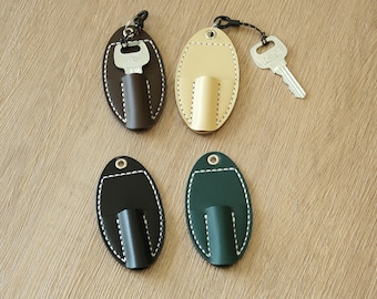 Handcrafted Top Grain Leather Key Holder Organizer, Genuine Leather Keys Pouch, Keyring Accessory