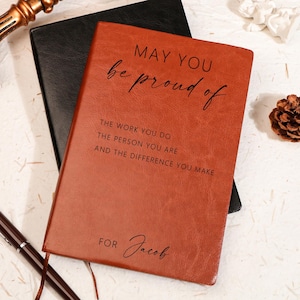 Personalized May You Be Proud Journal, Coworker Birthday Gift,Employee Gifts,Thank You Notebook,New Job Present,leaving gifts for colleagues