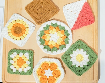Granny Square Crochet Kit for Beginners, DIY Craft Project