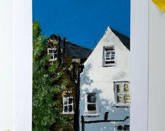 Commission - Custom Oil Pastel Landscape / Still Life / Figurative Drawing - one of a kind artwork