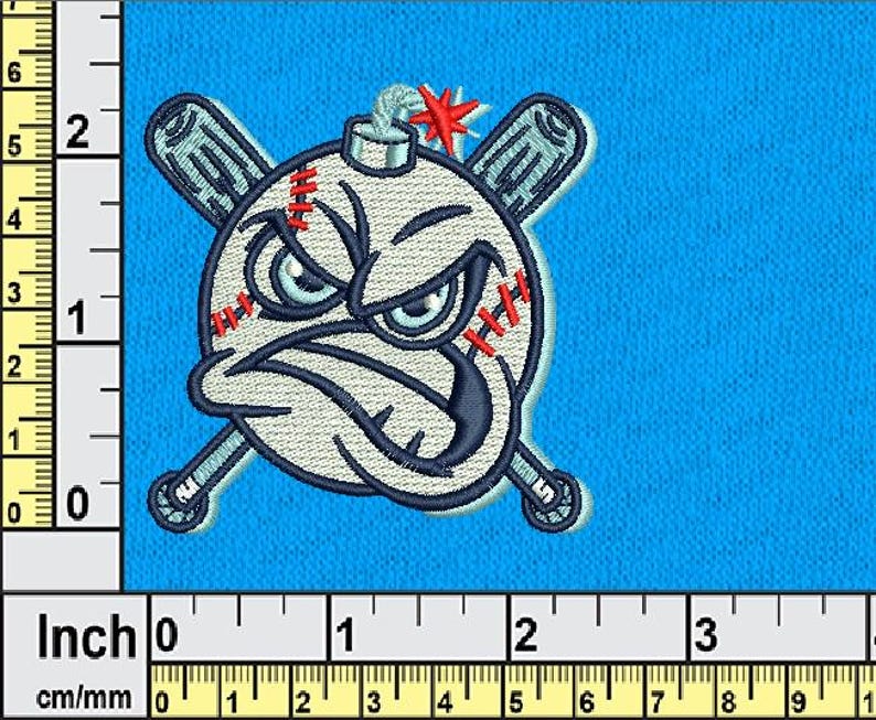 Baseball Angry Bomber Mascot – Professional Embroidered Hat - Etsy