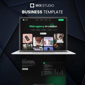 Wix Studio Web Agency Template: Sleek, Responsive Design
