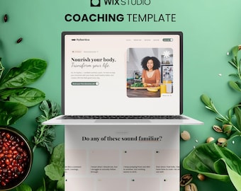 Therapist Website Template for Wix Studio | Wellness Coach & Nutritionist