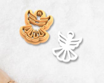 Angel Polymer Clay Cutter – Christmas Earring & Ornament Tool for Makers