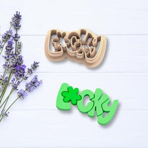 Lucky Shamrock Polymer Clay Cutter – St. Patrick's Day Earring Charm Making Tool