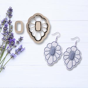 Oval Bezel Polymer Clay Cutters | 3D Printed Earring Cutter Set