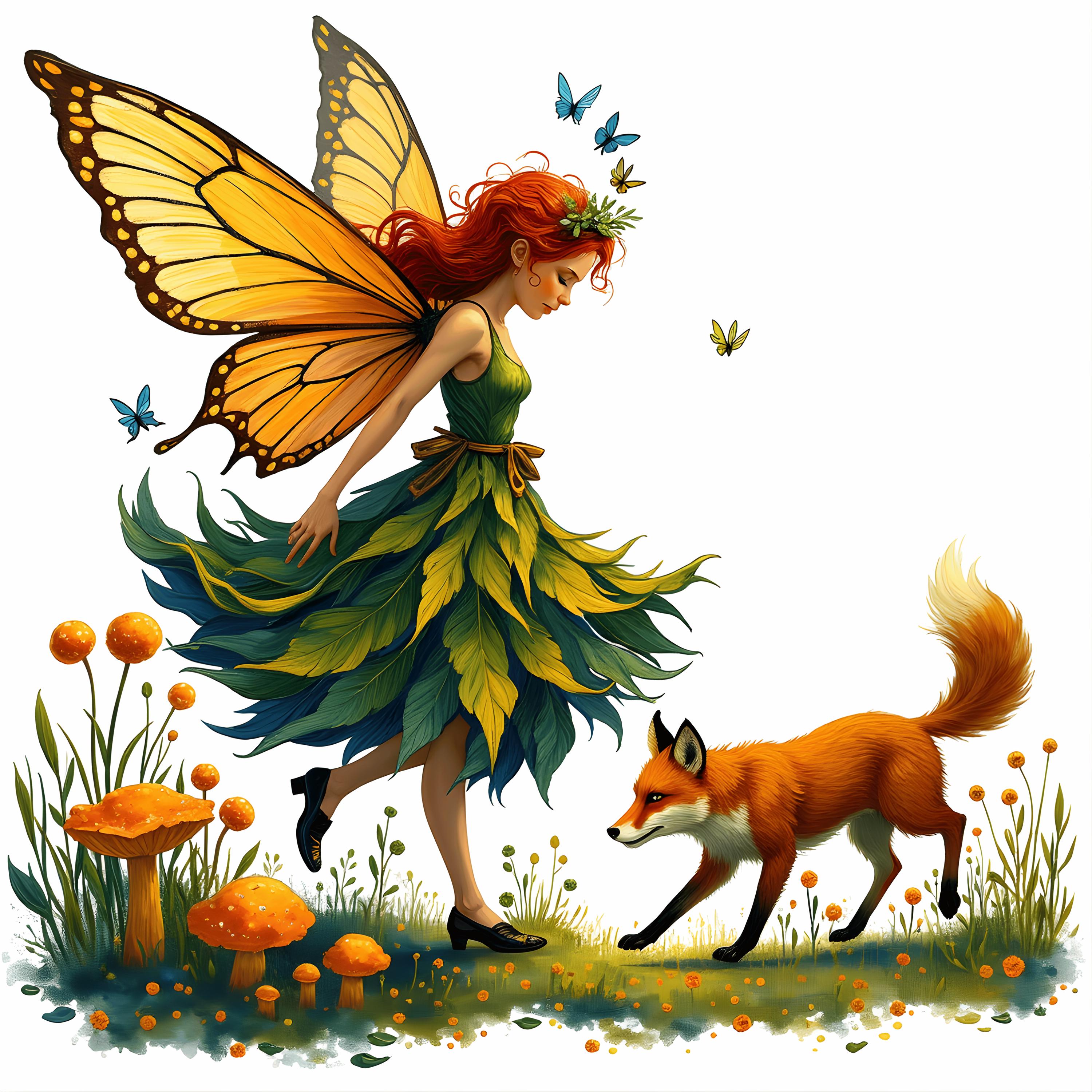 Watercolor Garden Fairy Clipart PNG Fantasy Floral Bundle for Junk ...