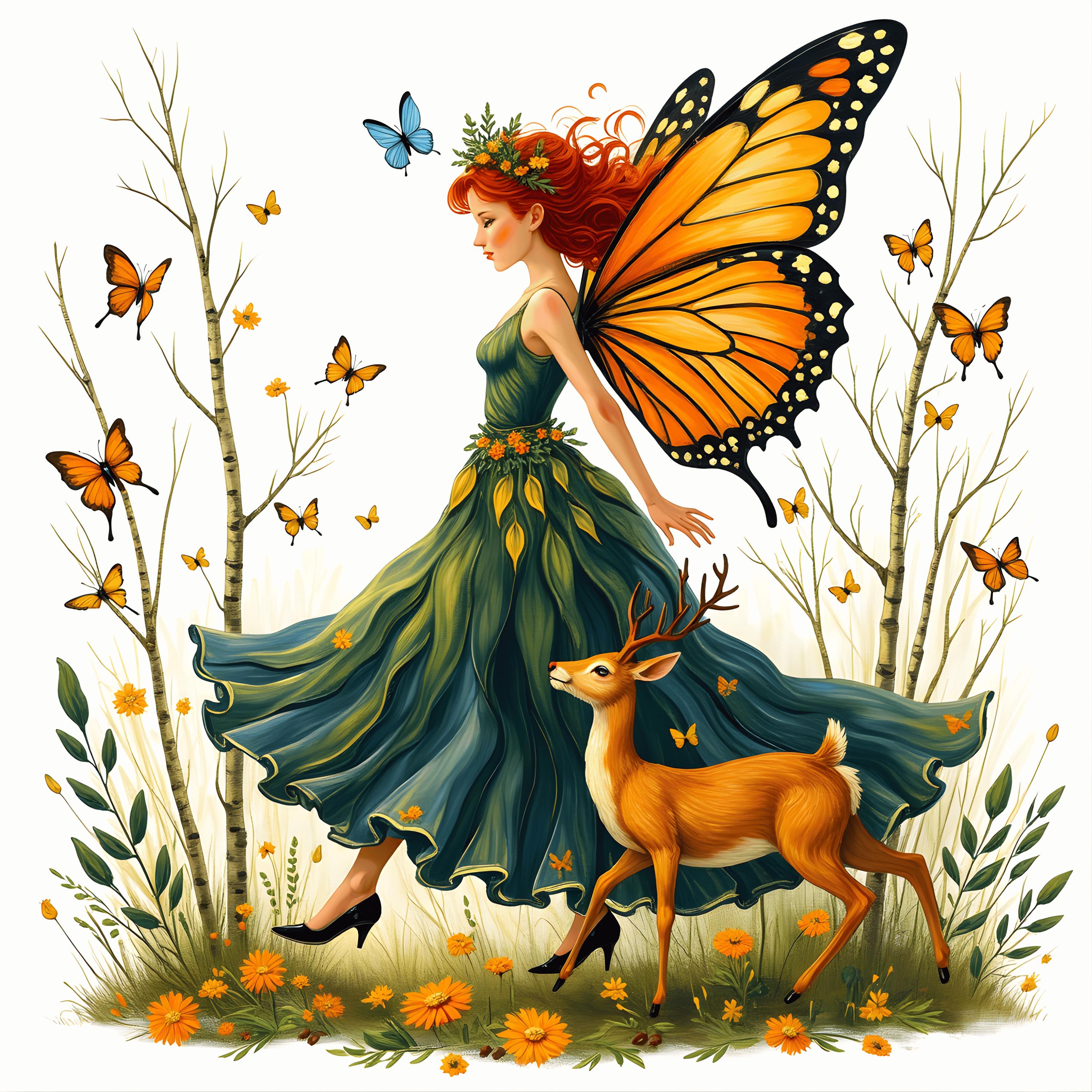 Watercolor Garden Fairy Clipart PNG Fantasy Floral Bundle for Junk ...