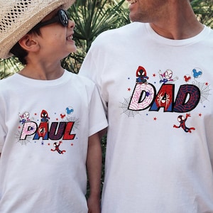 Camiseta de cumpleaños de Spidey y sus increíbles amigos, camiseta de cumpleaños de Marvel Spidey para niño, camiseta de cumpleaños infantil de Ghost Spider, camiseta a juego para la familia de superhéroes imagen 1