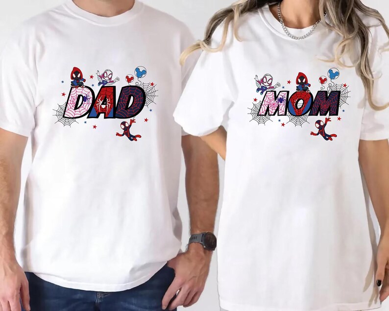 Camiseta de cumpleaños de Spidey y sus increíbles amigos, camiseta de cumpleaños de Marvel Spidey para niño, camiseta de cumpleaños infantil de Ghost Spider, camiseta a juego para la familia de superhéroes imagen 2