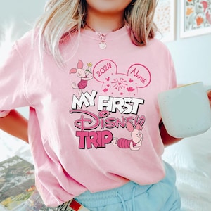 My First Disney Trip Shirt, Matching Disney Tees, Disney Vacation Family Shirts, Disney Kids Tee, Disneyland Shirts, Disneyworld 1st Trip image 7