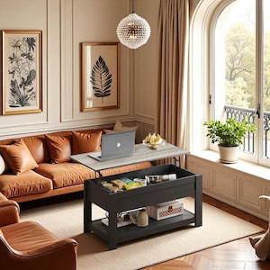 Lift Top Coffee Table with Hidden Storage - Modern Living Room Furniture