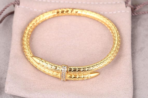 John Hardy Gold Bracelet, Vintage 5mm 18K Gold Bracelet, JH Classics Cuff Bracelet, unique diamond Bangles, Bracelet Gifts for her