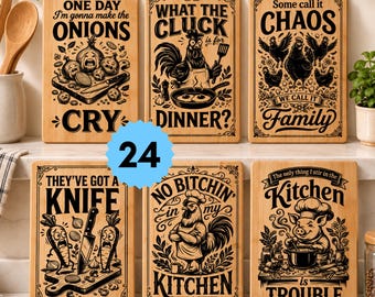 Funny Cutting Board SVG PNG, Sarcastic Charcuterie Board Laser Engraving File for Glowforge & xTool | Kitchen Decor Designs