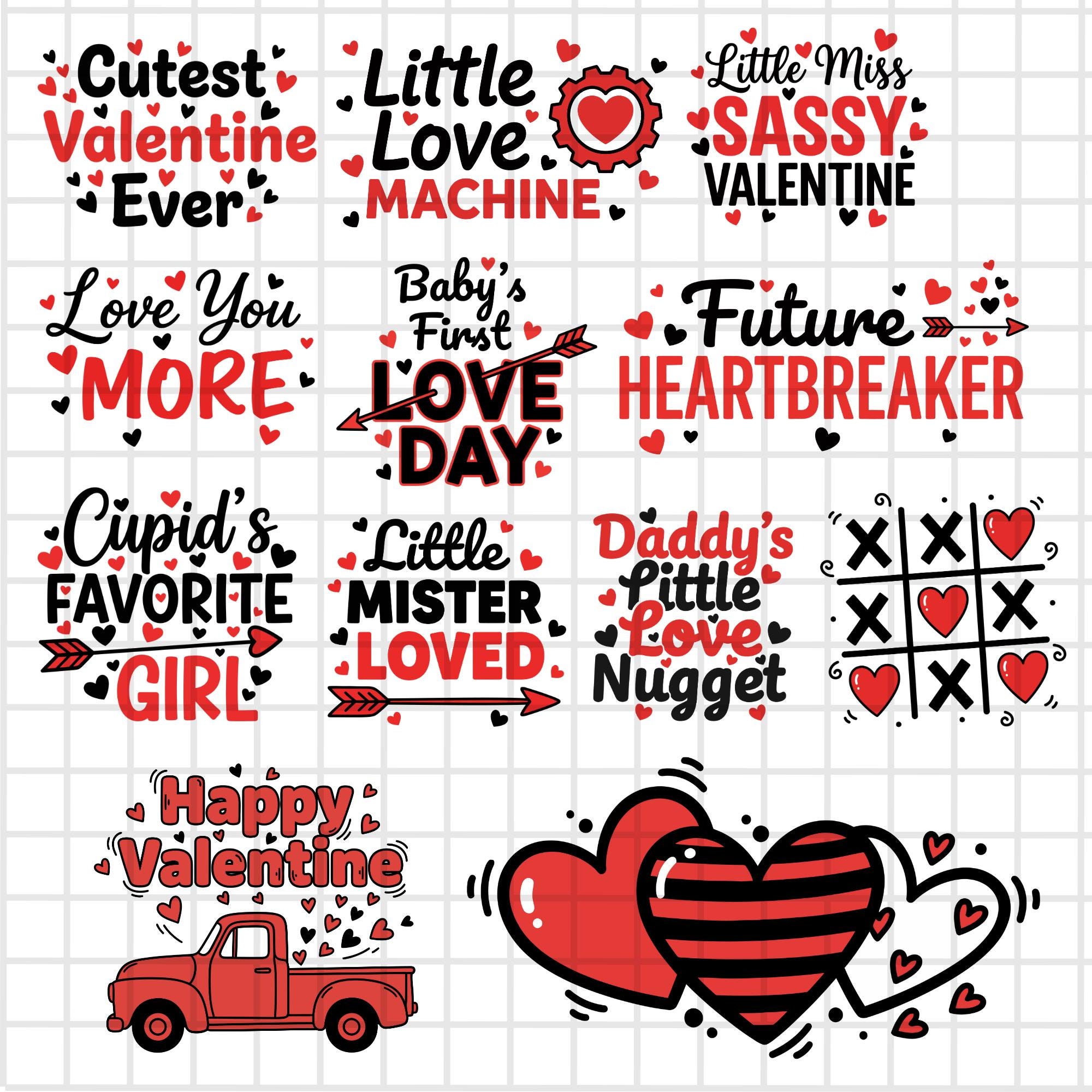 54 Valentines Day SVG PNG Design Bundle | Valentine Shirts SVG ...
