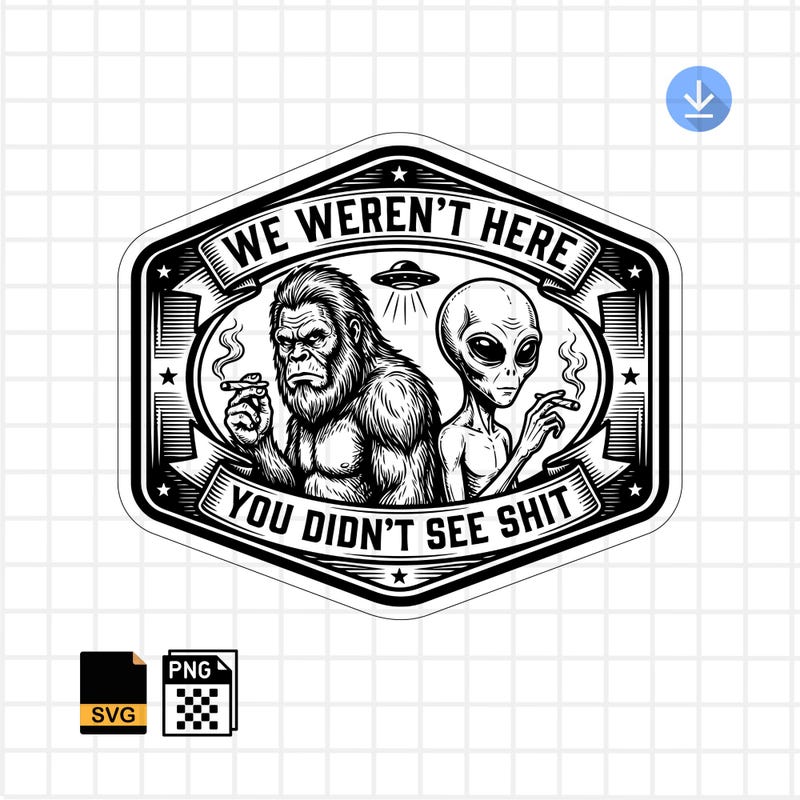 Bigfoot Ufo Patch - Etsy