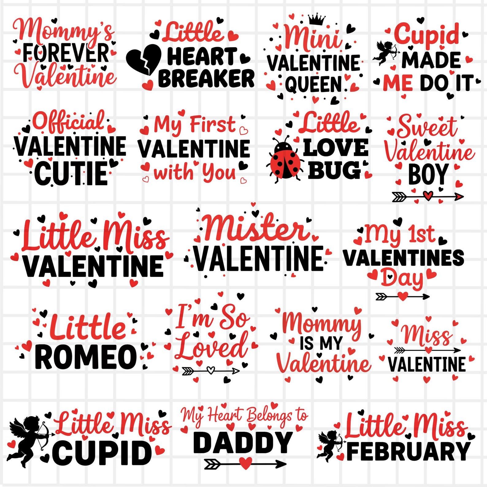 54 Valentines Day SVG PNG Design Bundle | Valentine Shirts SVG ...