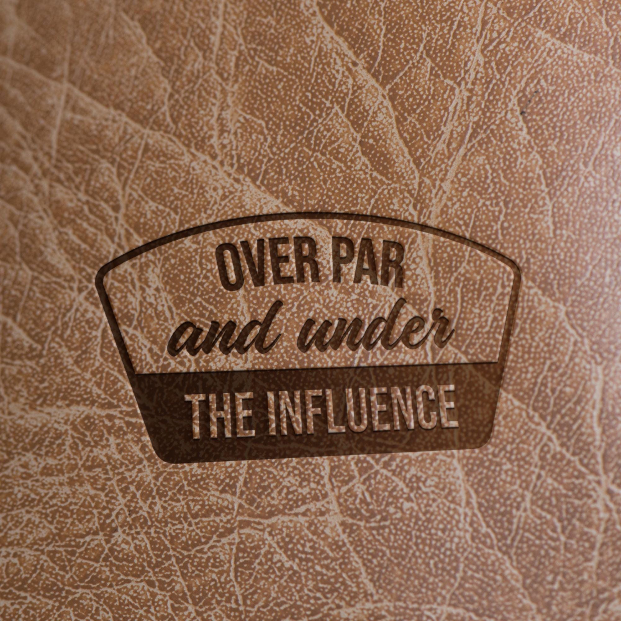 GRAY OVER PAR AND UNDER THE INFLUENCE WHITE ROPE HAT