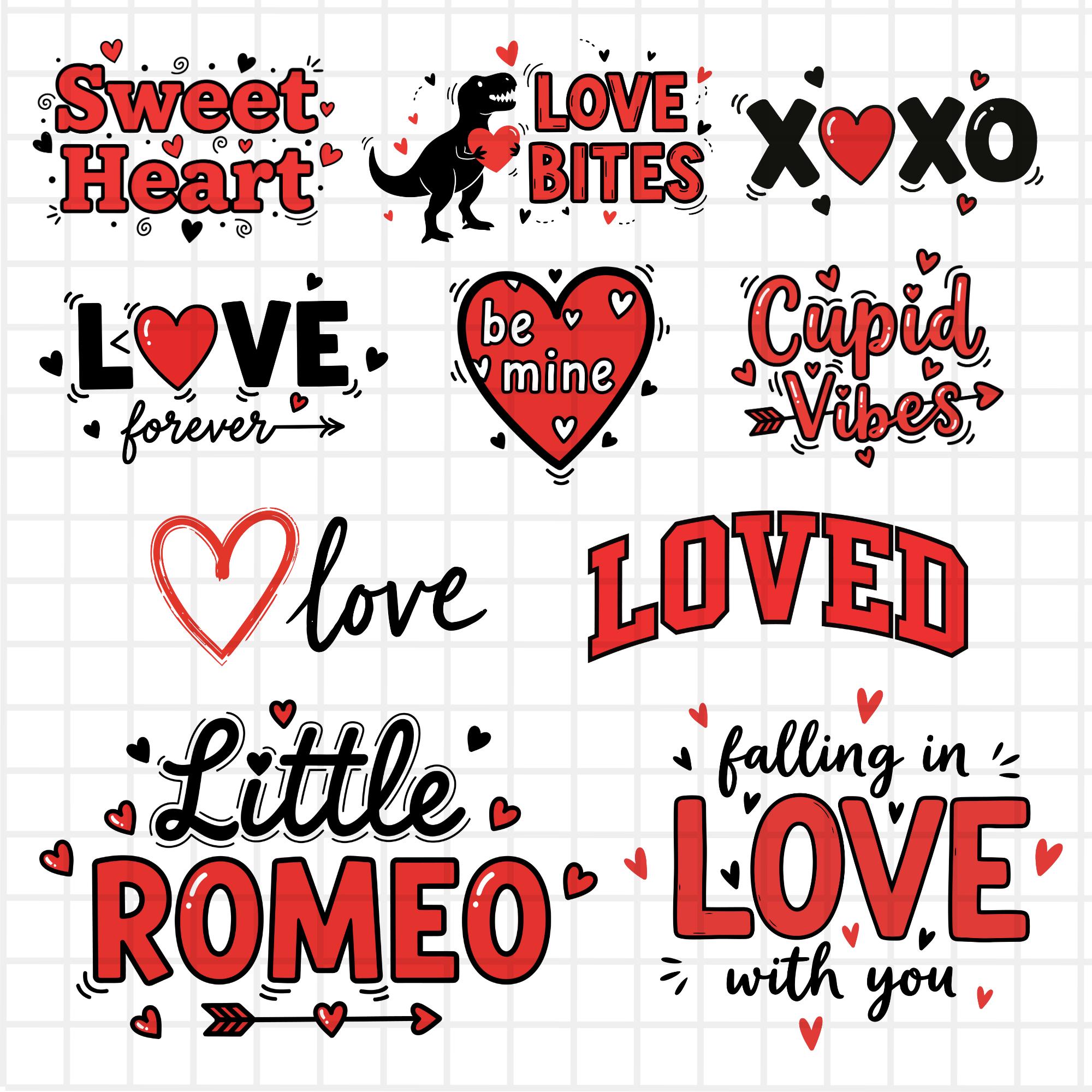 54 Valentines Day SVG PNG Design Bundle | Valentine Shirts SVG ...
